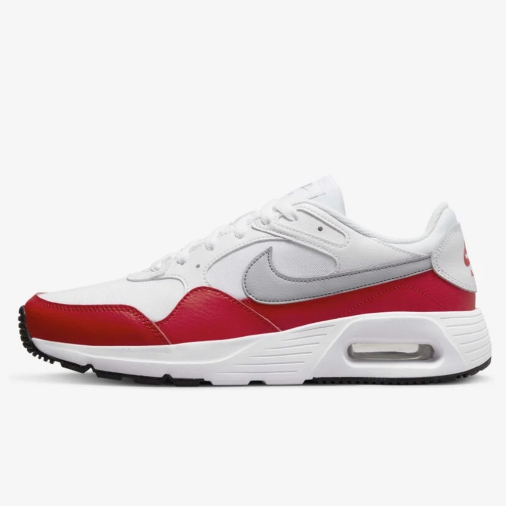 Nike Air Max SC White/University Red/Black/Wolf Grey‎ 13 New With Tags